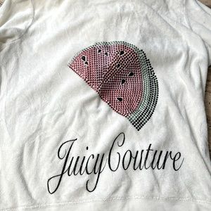 White juicy, Terry, hooded sweatshirt